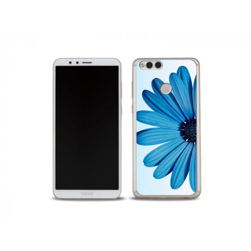 Gél tok mmCase a Honor 7X-hez - kék margaréta
