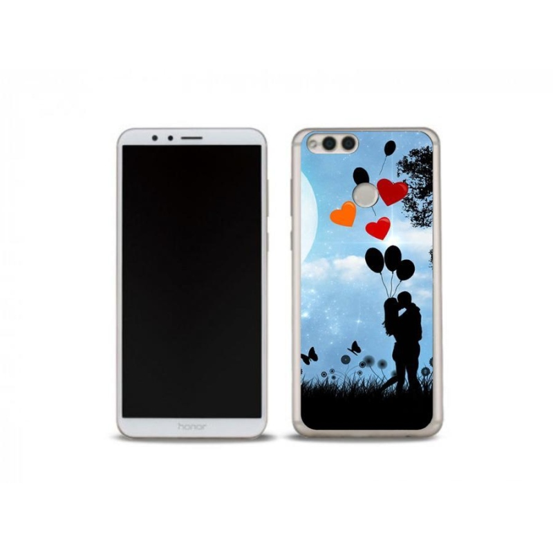 Gél tok mmCase a Honor 7X számára - szerelmes pár