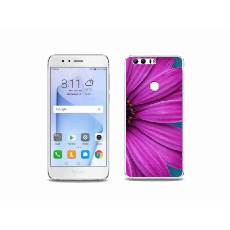 Gél tok mmCase a Honor 8-hoz - lila százszorszép