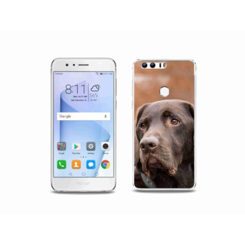 Gél tok mmCase a Honor 8-hoz - barna labrador