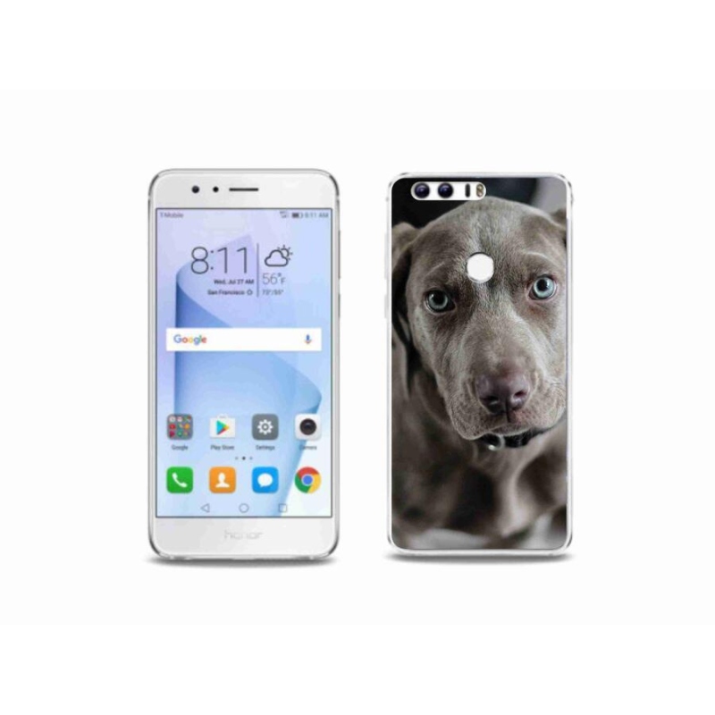 Gél tok mmCase a Honor 8 mobiltelefonhoz - výmarský ohař