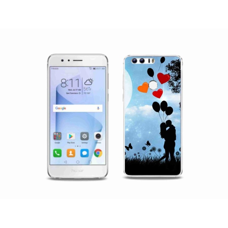 Gél tok mmCase a Honor 8-hoz - szerelmes pár