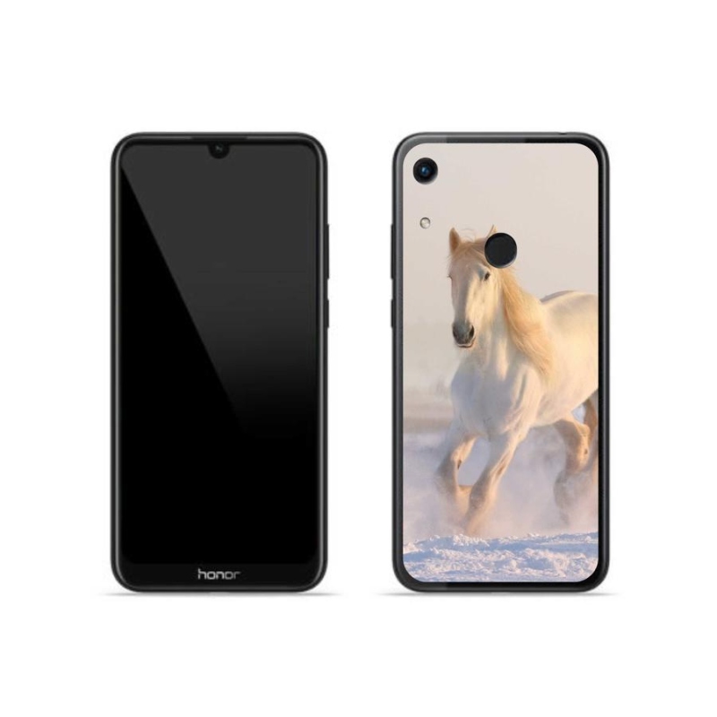Gél tok mmCase a Honor 8A számára - ló a hóban