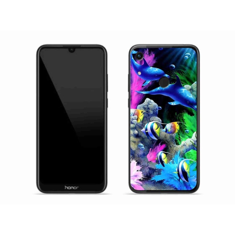 Gél tok mmCase a Honor 8A számára - tengeri világ