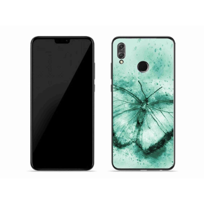 Gél tok mmCase a Honor 8X-hez - zöld pillangó