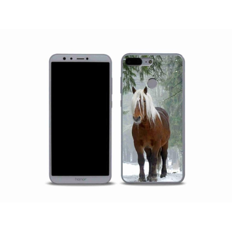 Gél tok mmCase a Honor 9 Lite számára - ló az erdőben