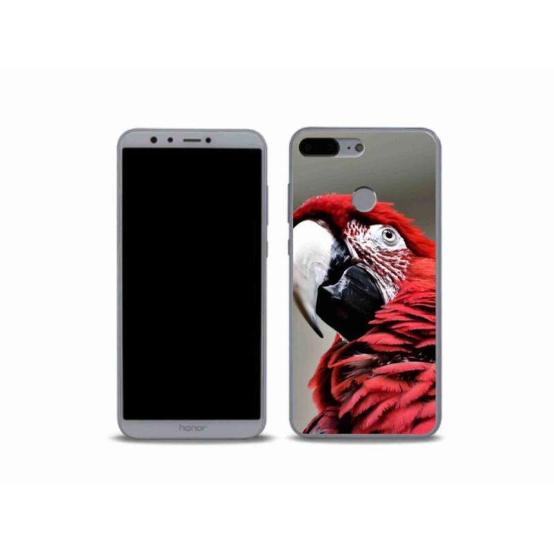 Gél tok mmCase a Honor 9 Lite-hoz - papagáj ara piros