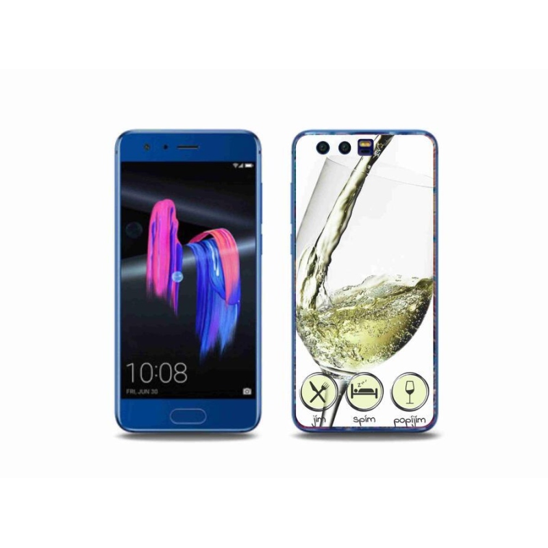Gél tok mmCase a Honor 9-hez - borospohár fehér