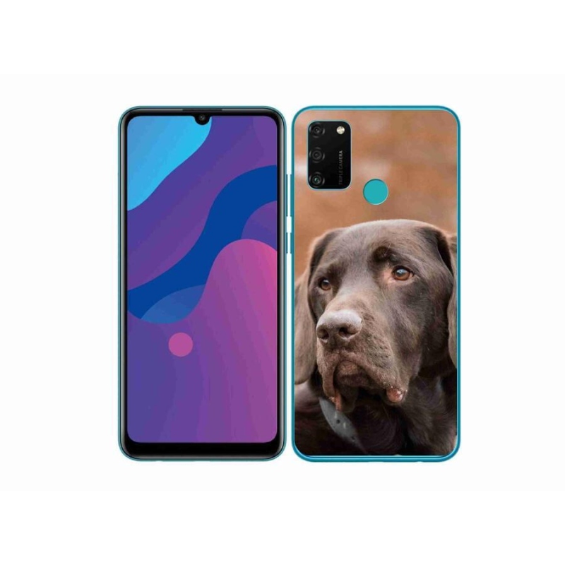 Gél tok mmCase a Honor 9A-hoz - barna labrador