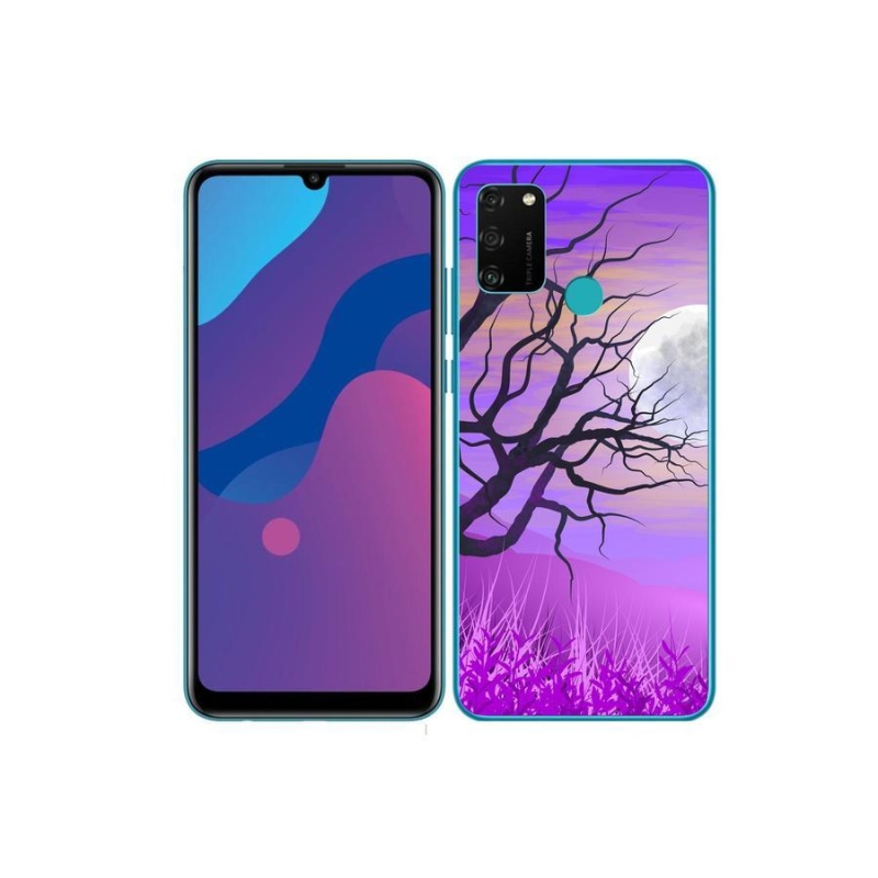 Gél tok mmCase a Honor 9A számára - rajzfilmes kidőlt fa