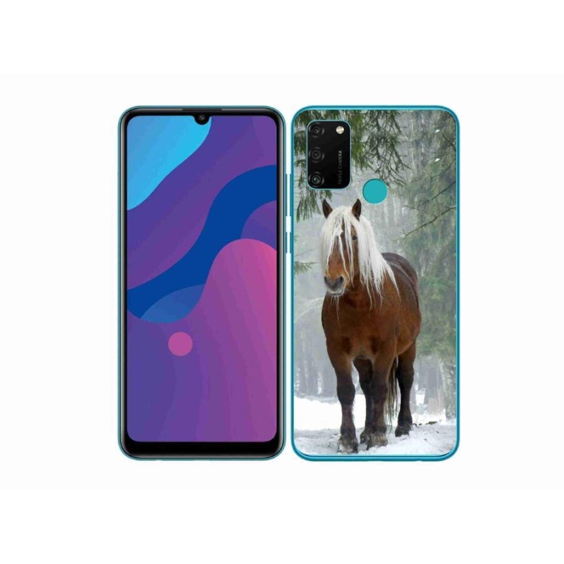 Gél tok mmCase a Honor 9A számára - ló az erdőben