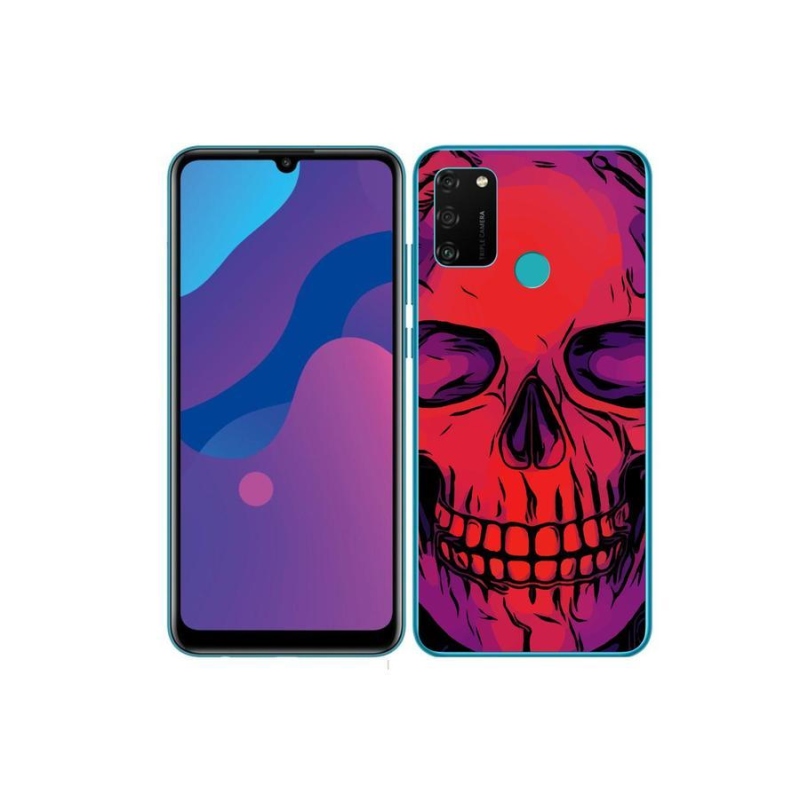 Gél tok mmCase a Honor 9A számára - koponya