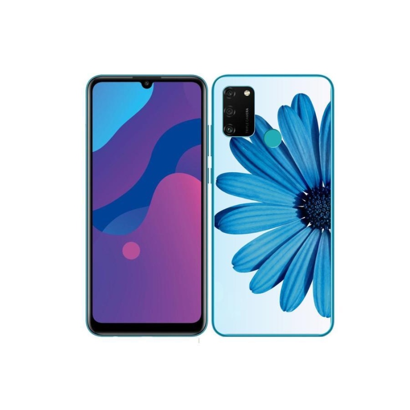 Gél tok mmCase a Honor 9A-hoz - kék margaréta