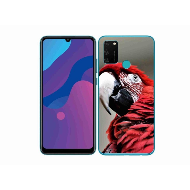 Gél tok mmCase a Honor 9A-hoz - papagáj ara piros