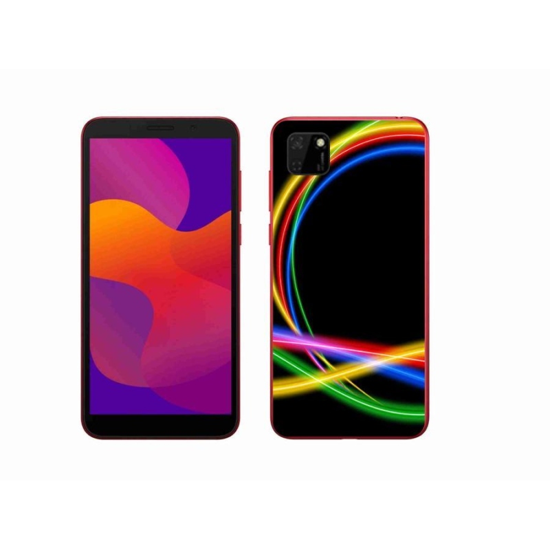 Gél tok mmCase a Honor 9S számára - neon körök