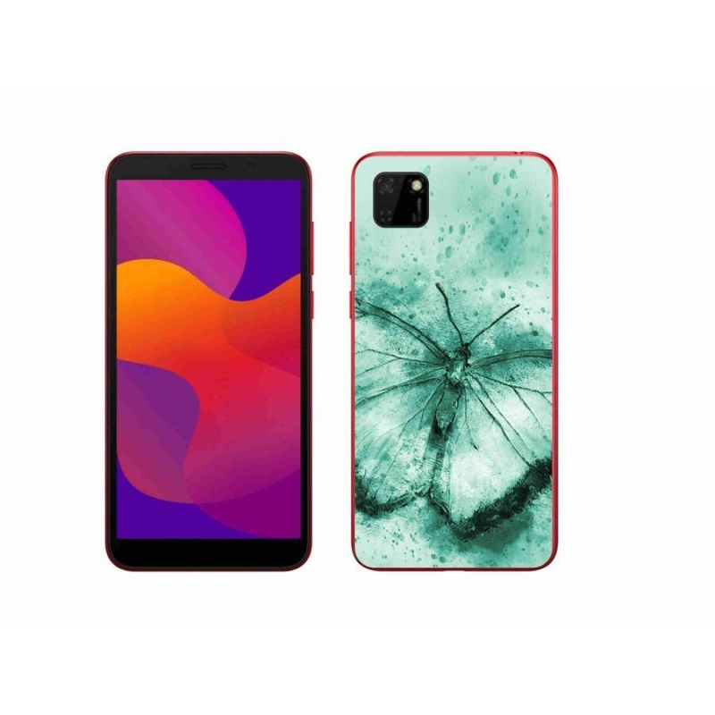 Gél tok mmCase a Honor 9S-hez - zöld pillangó