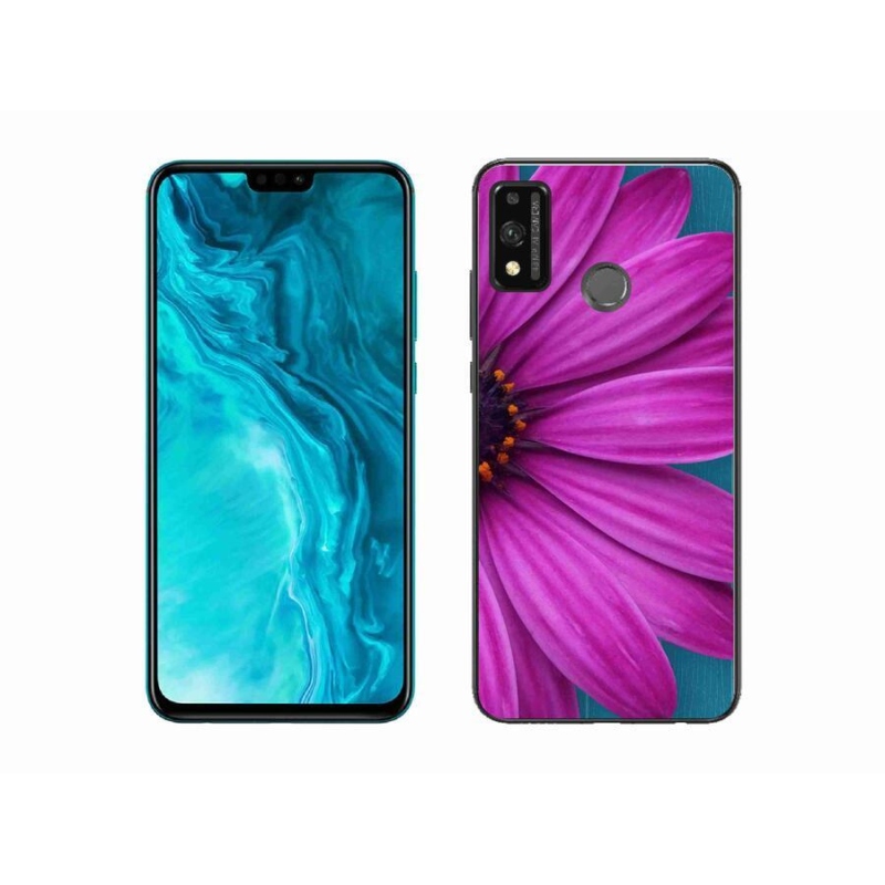 Gél tok mmCase a Honor 9X Lite készülékhez - lila margaréta
