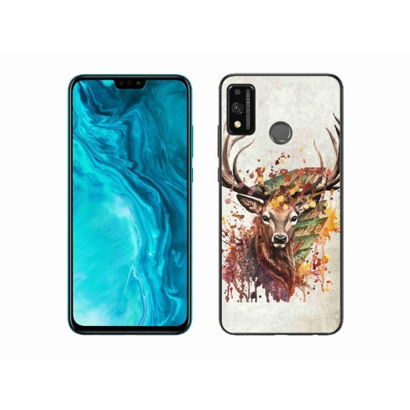 Gél tok mmCase for Honor 9X Lite - szarvas 1