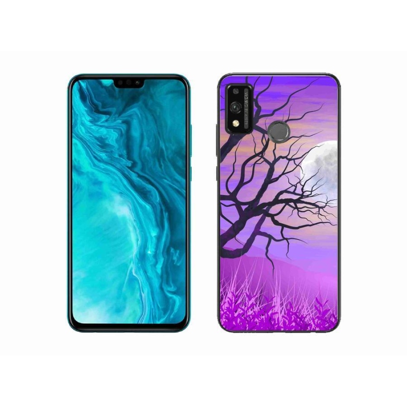 Gél tok mmCase a Honor 9X Lite számára - rajzfilmes kidőlt fa