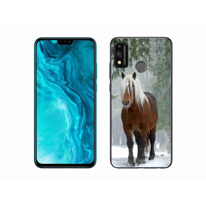 Gél tok mmCase a Honor 9X Lite számára - ló az erdőben