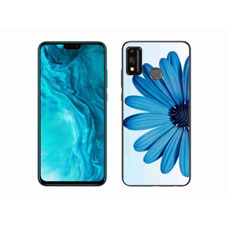 Gél tok mmCase a Honor 9X Lite készülékhez - kék margaréta
