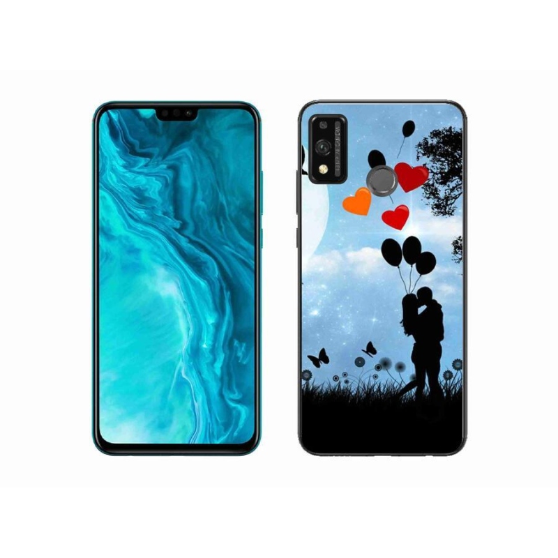Gél tok mmCase a Honor 9X Lite számára - szerelmes pár