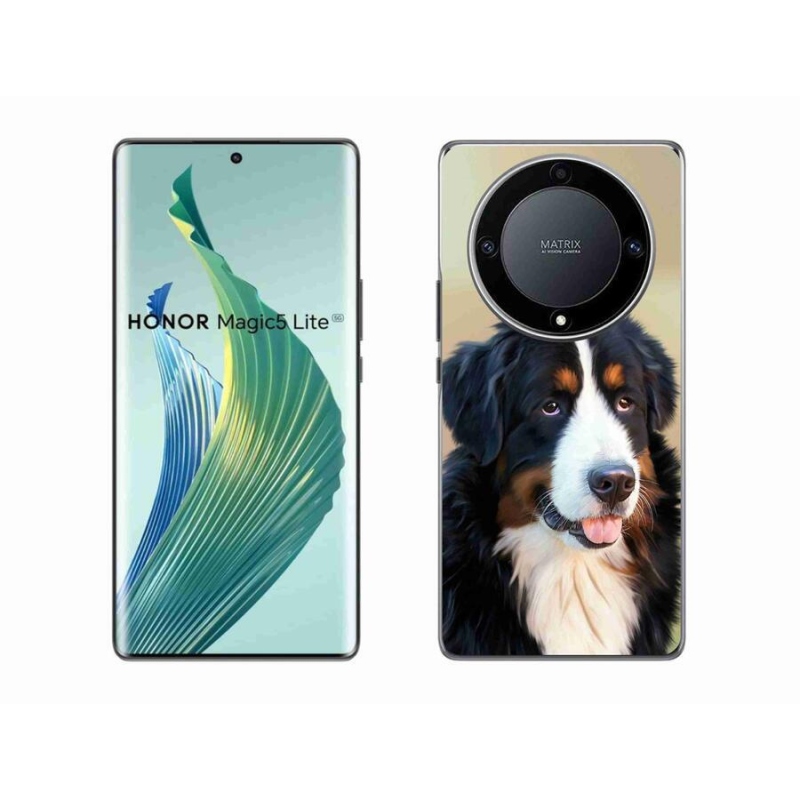 Gél tok mmCase a Honor Magic 5 Lite 5G készülékhez - Berni hegyi kutya