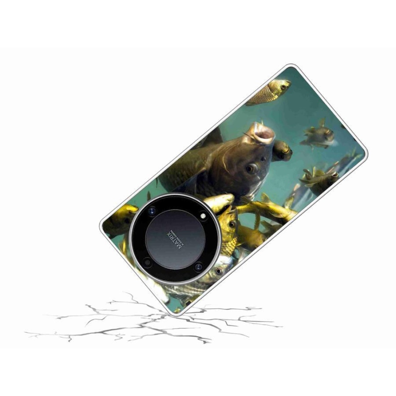 Gél tok mmCase a Honor Magic 5 Lite 5G számára - halak hada
