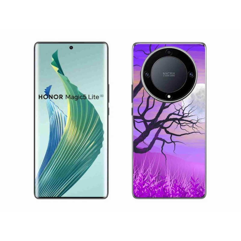 Gél tok mmCase a Honor Magic 5 Lite 5G számára - rajzfilmes kidőlt fa