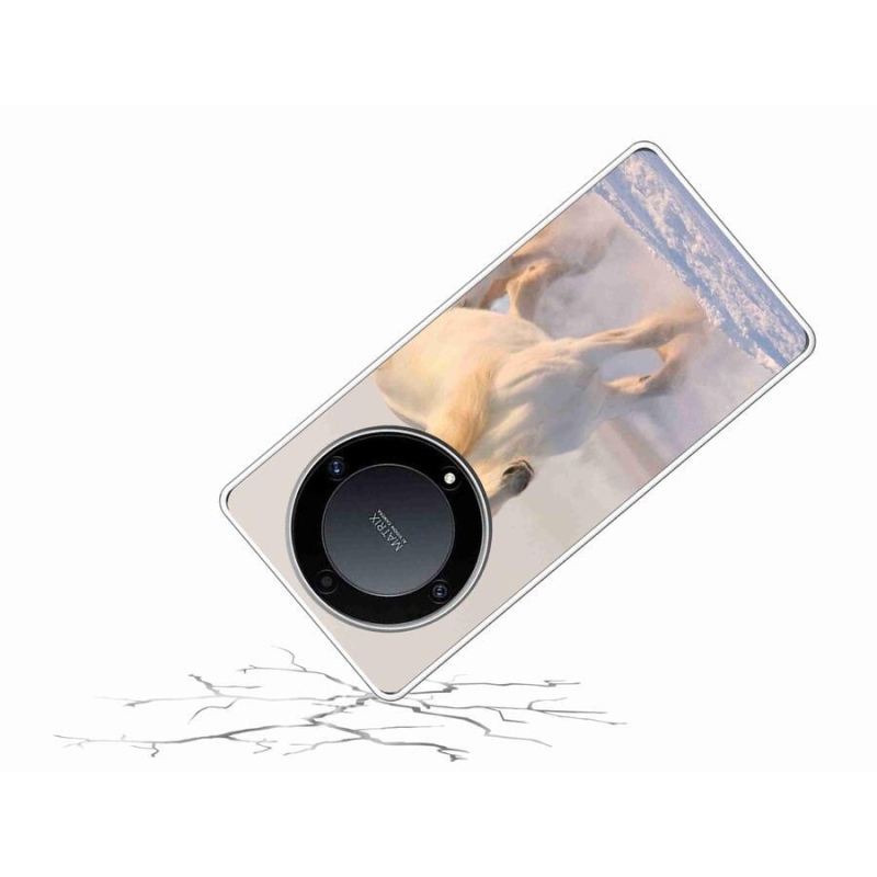 Gél tok mmCase a Honor Magic 5 Lite 5G számára - ló a hóban