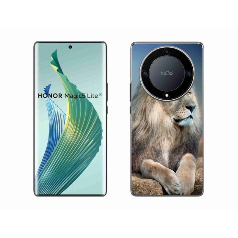 Gél tok mmCase a Honor Magic 5 Lite 5G számára - Lion 1