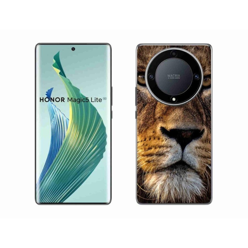 Gél tok mmCase a Honor Magic 5 Lite 5G számára - Lion