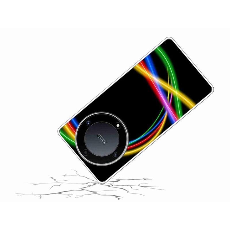 Gél tok mmCase a Honor Magic 5 Lite 5G számára - neon körök