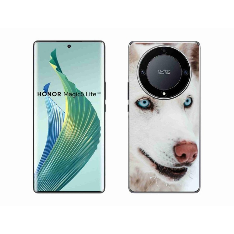Gél tok mmCase a Honor Magic 5 Lite 5G készülékhez - kutyaszemmel nézve