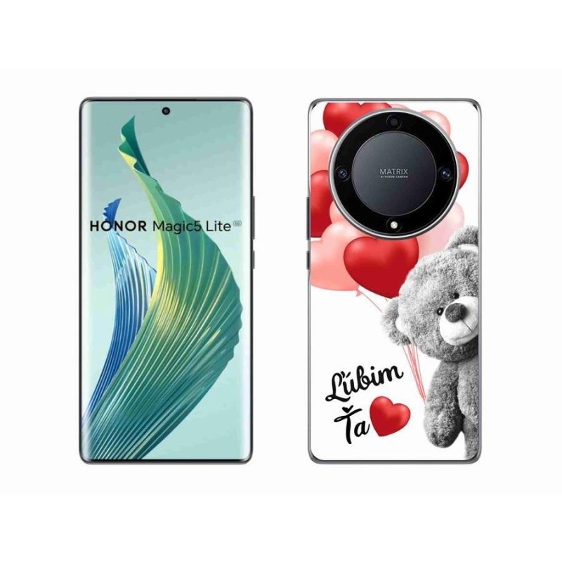 Gél tok mmCase a Honor Magic 5 Lite 5G számára - I love you en