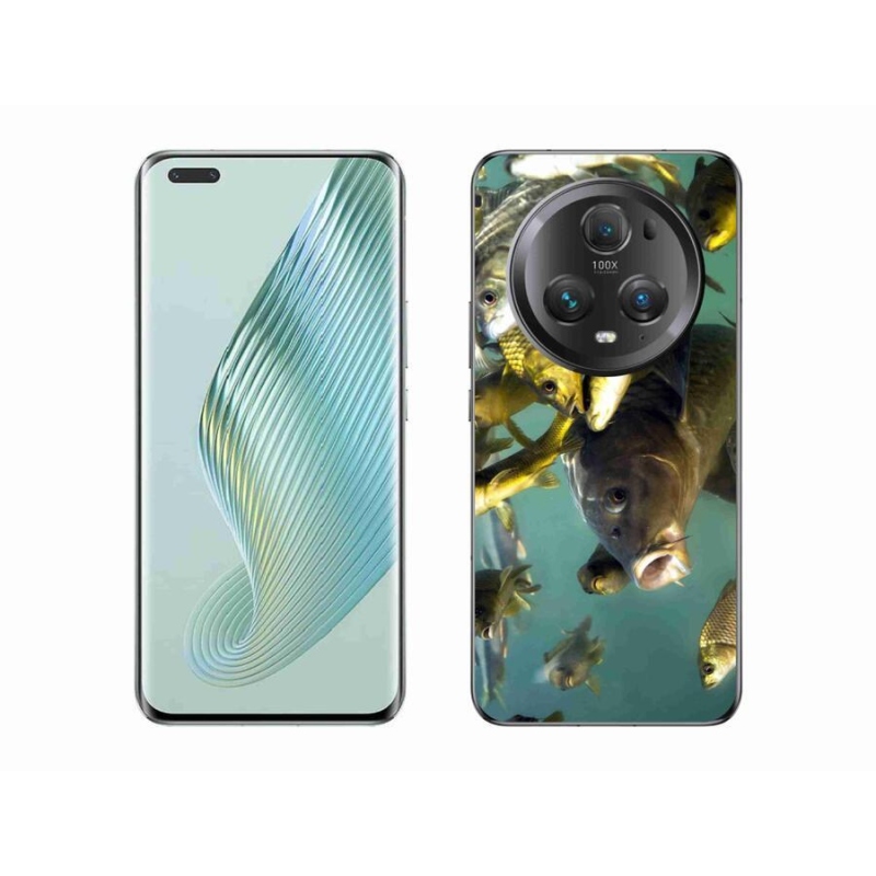 Gél tok mmCase a Honor Magic 5 Pro 5G számára - halak hada