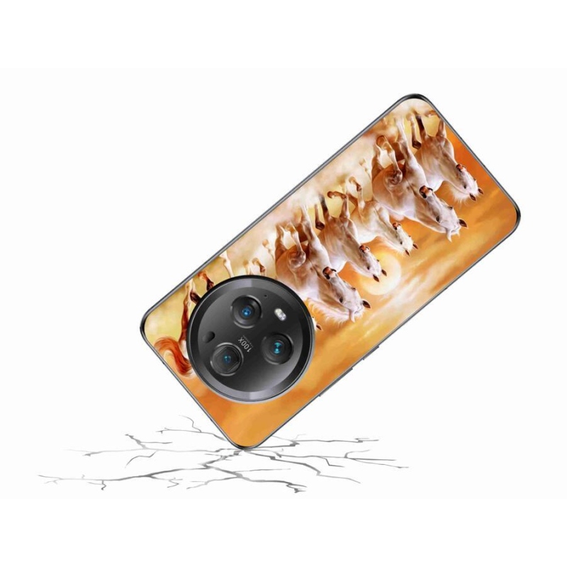 Gél tok mmCase a Honor Magic 5 Pro 5G számára - lovak 2