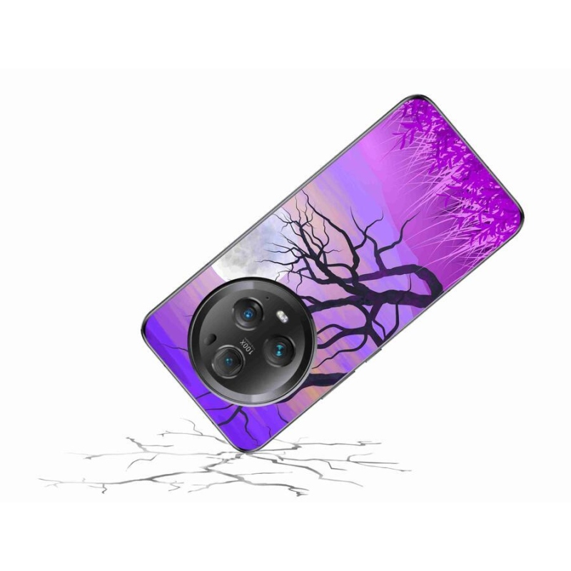 Gél tok mmCase a Honor Magic 5 Pro 5G számára - rajzfilmes kidőlt fa