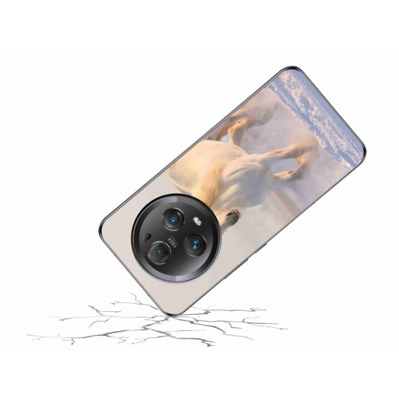 Gél tok mmCase a Honor Magic 5 Pro 5G számára - ló a hóban
