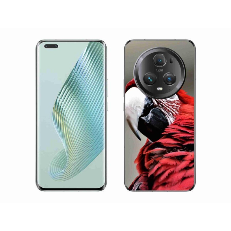 Gél tok mmCase a Honor Magic 5 Pro 5G készülékhez - papagáj ara piros