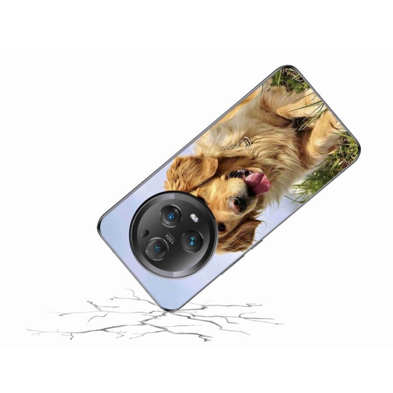 Gél tok mmCase a Honor Magic 5 Pro 5G számára - arany retriever