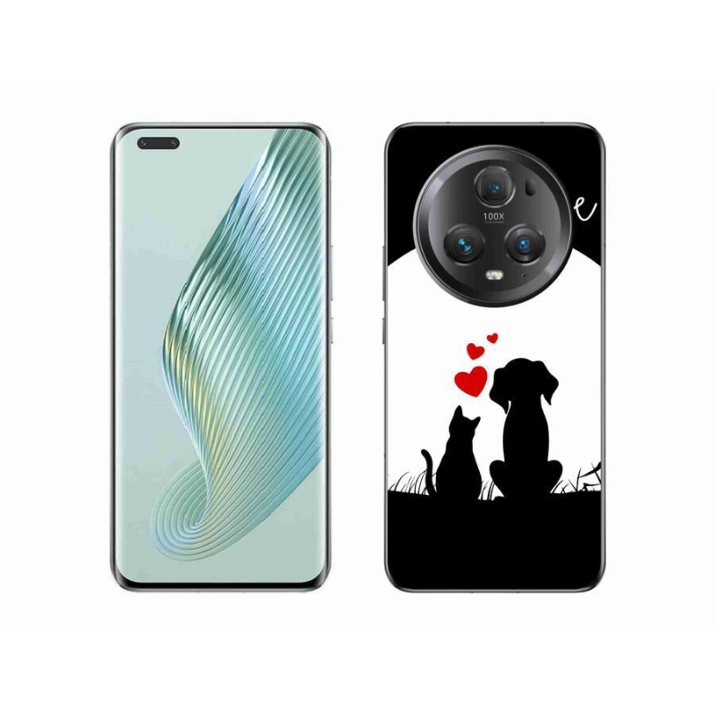Gél tok mmCase a Honor Magic 5 Pro 5G számára - állatszerelem