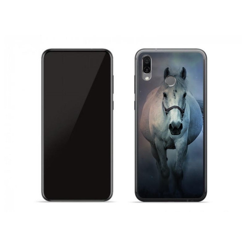Gél tok mmCase a Honor Play számára - futó fehér ló