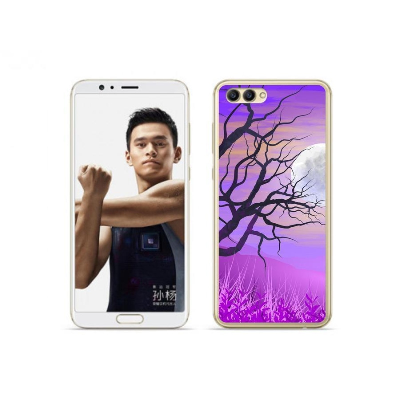 Gél tok mmCase a Honor View 10 készülékhez - rajzfilmes kidőlt fa