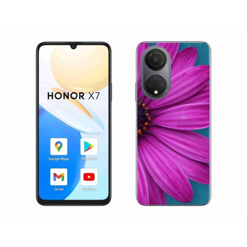 Gél tok mmCase a Honor X7-hez - lila margaréta