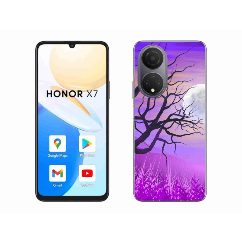 Gél tok mmCase a Honor X7-hez - rajzfilmes kidőlt fa