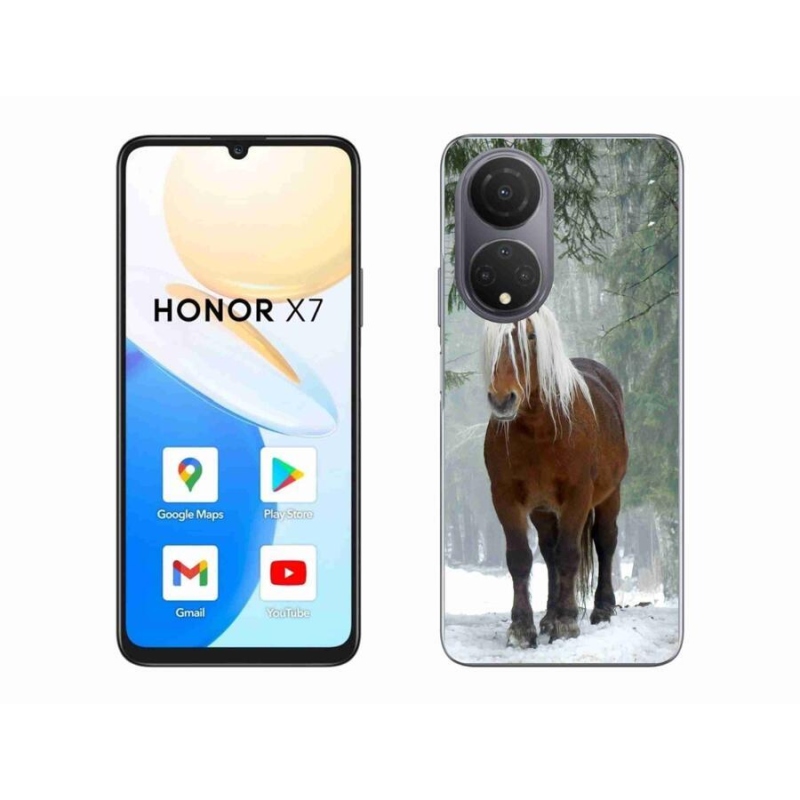 Gél tok mmCase a Honor X7-hez - ló az erdőben