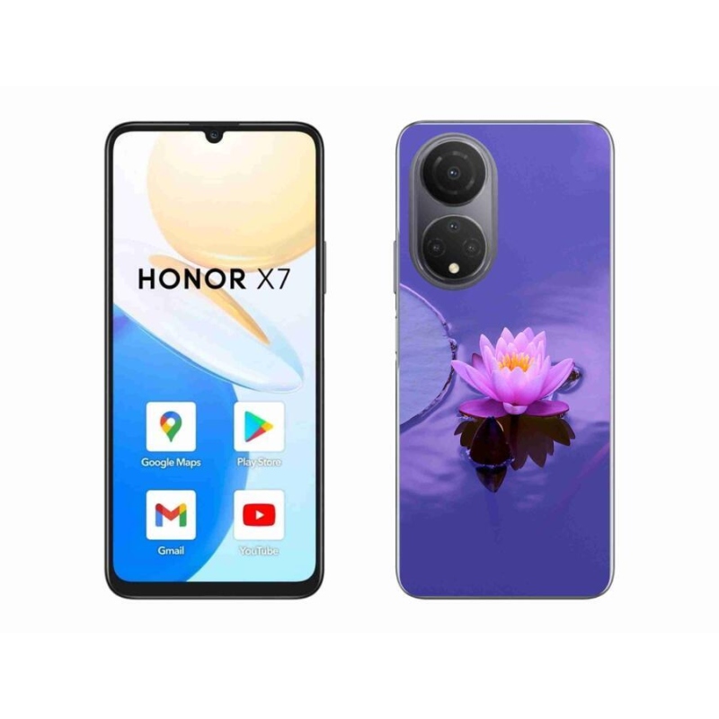 Gél tok mmCase a Honor X7-hez - virág a felületen