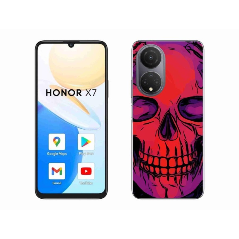 Gél tok mmCase a Honor X7 számára - koponya
