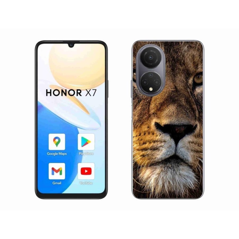 Gél tok mmCase a Honor X7 számára - oroszlán